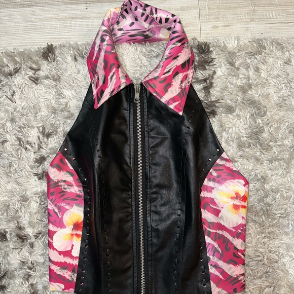 I AM GIA PINK AND BLACK FLORAL SET - Picture 4 of 4